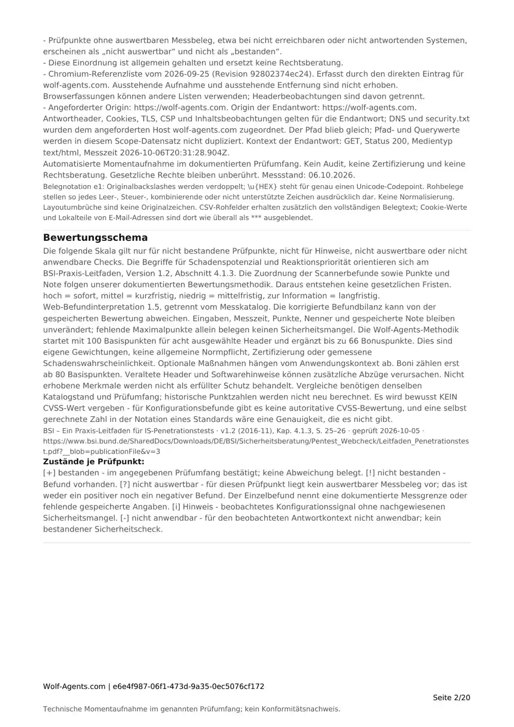 Seite 2 von 20 des PDF-Musters Web